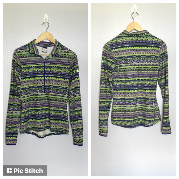 Nike Pro Dri-FIT hyperwarm 1/2 zip pullover Medium - Picture 1 of 8